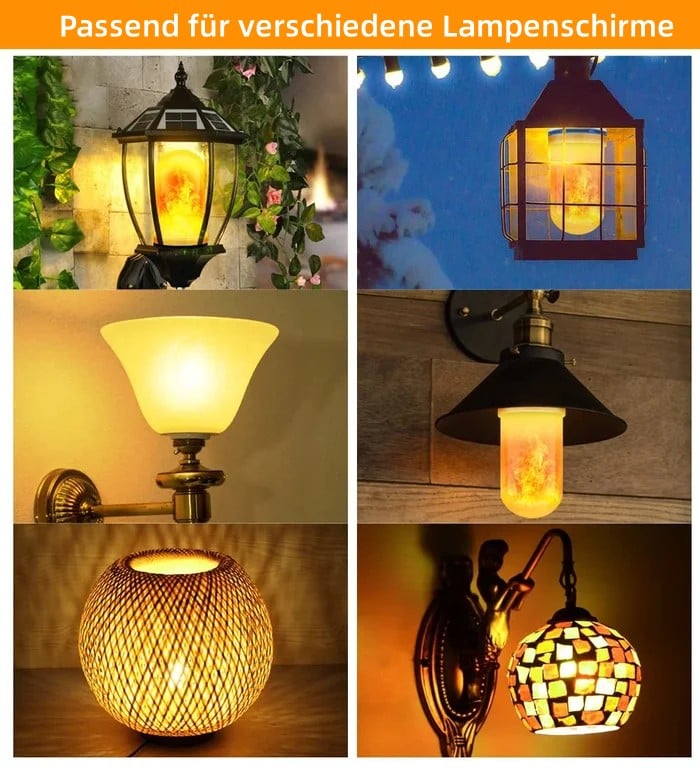 🥰Kaufen Sie 2 gratis Versand 🔥LED-Flammeneffekt-Glühbirne-mit Schwerkraft-Effekt