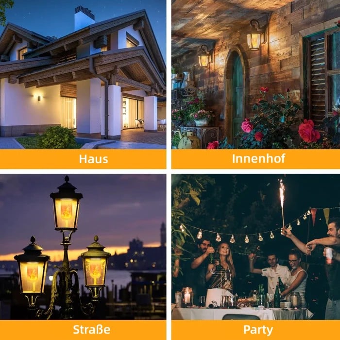 🥰Kaufen Sie 2 gratis Versand 🔥LED-Flammeneffekt-Glühbirne-mit Schwerkraft-Effekt