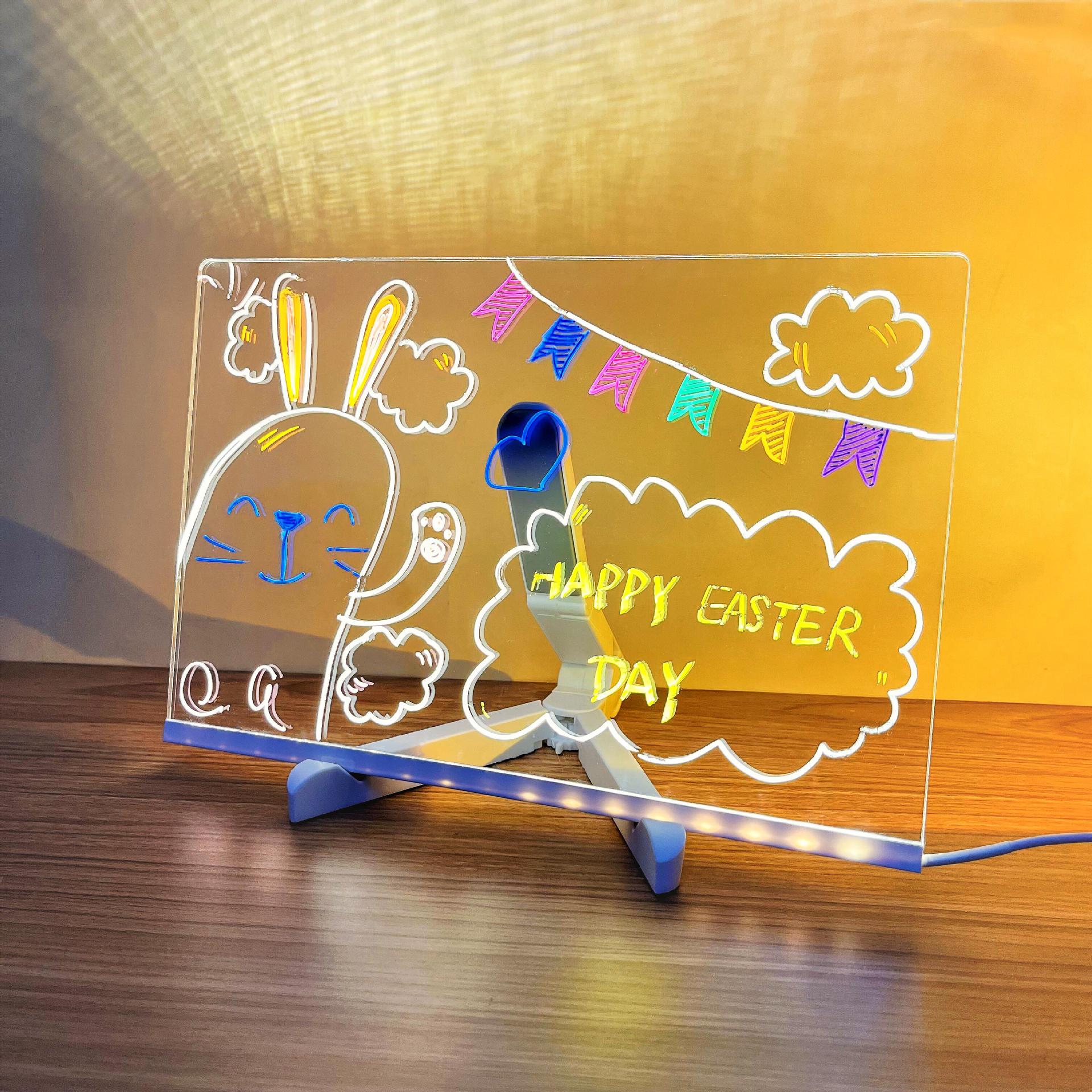 (🌲Frühweihnachtsverkauf🎁)-✨LED Notiztafel mit Farben🎨Kauf 2 und 10% Rabatt